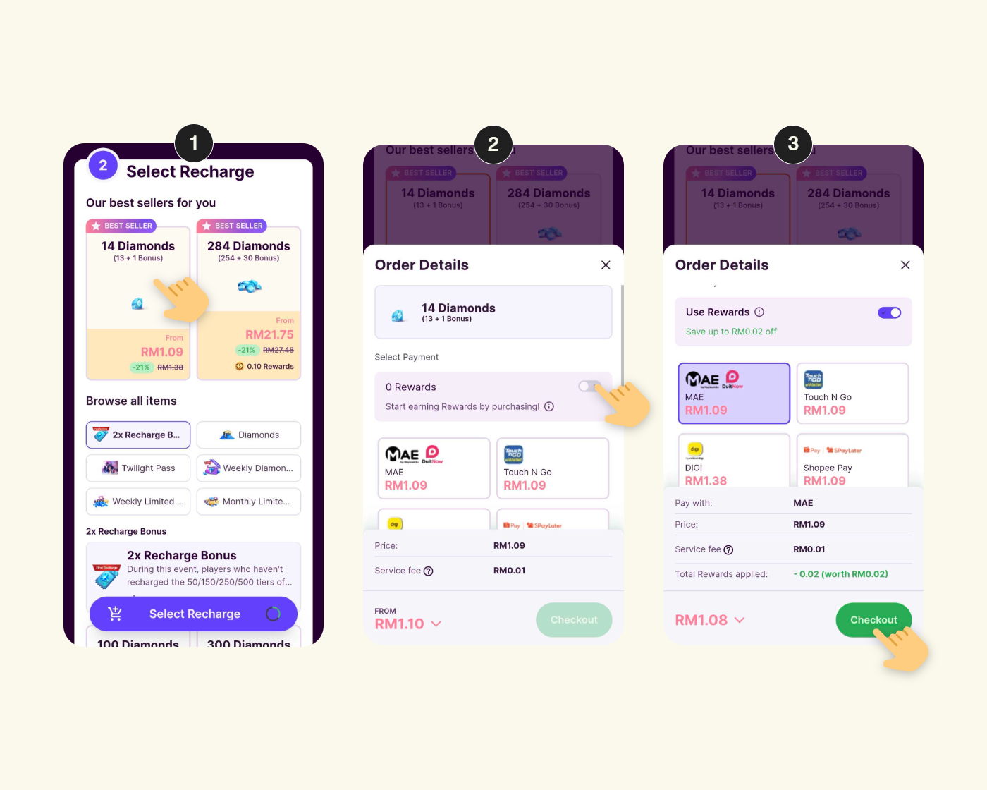 Step-by-step to use Coda Rewards