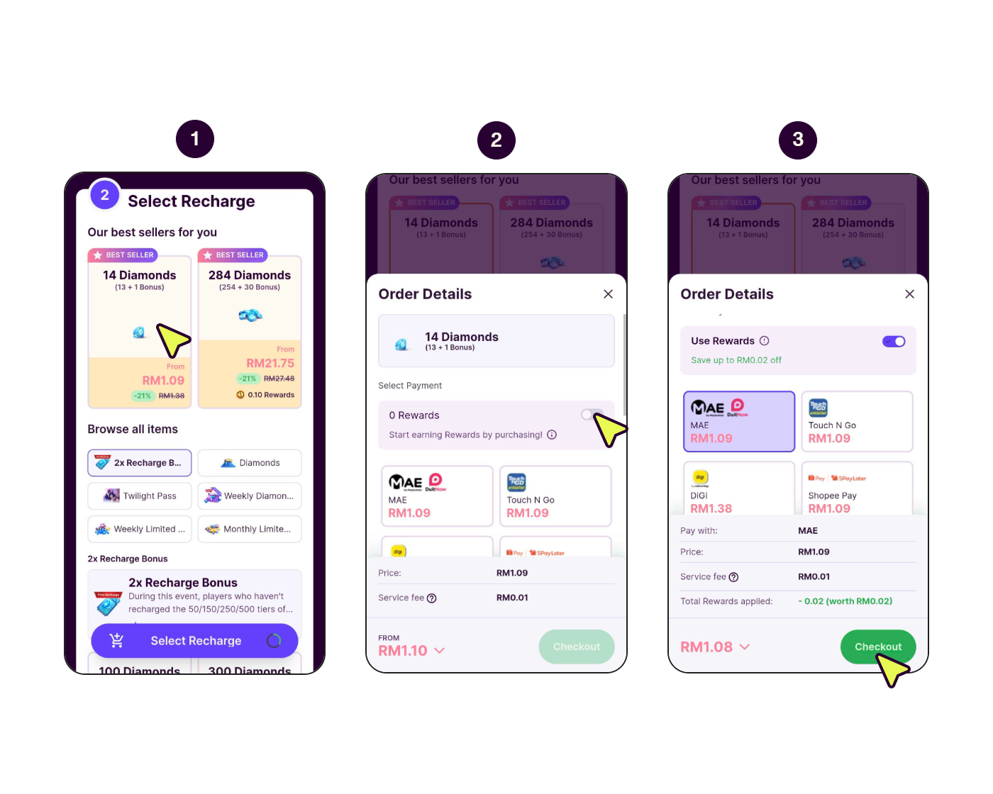 Step-by-step to use Coda Rewards.