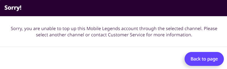 Contact MLBB customer support